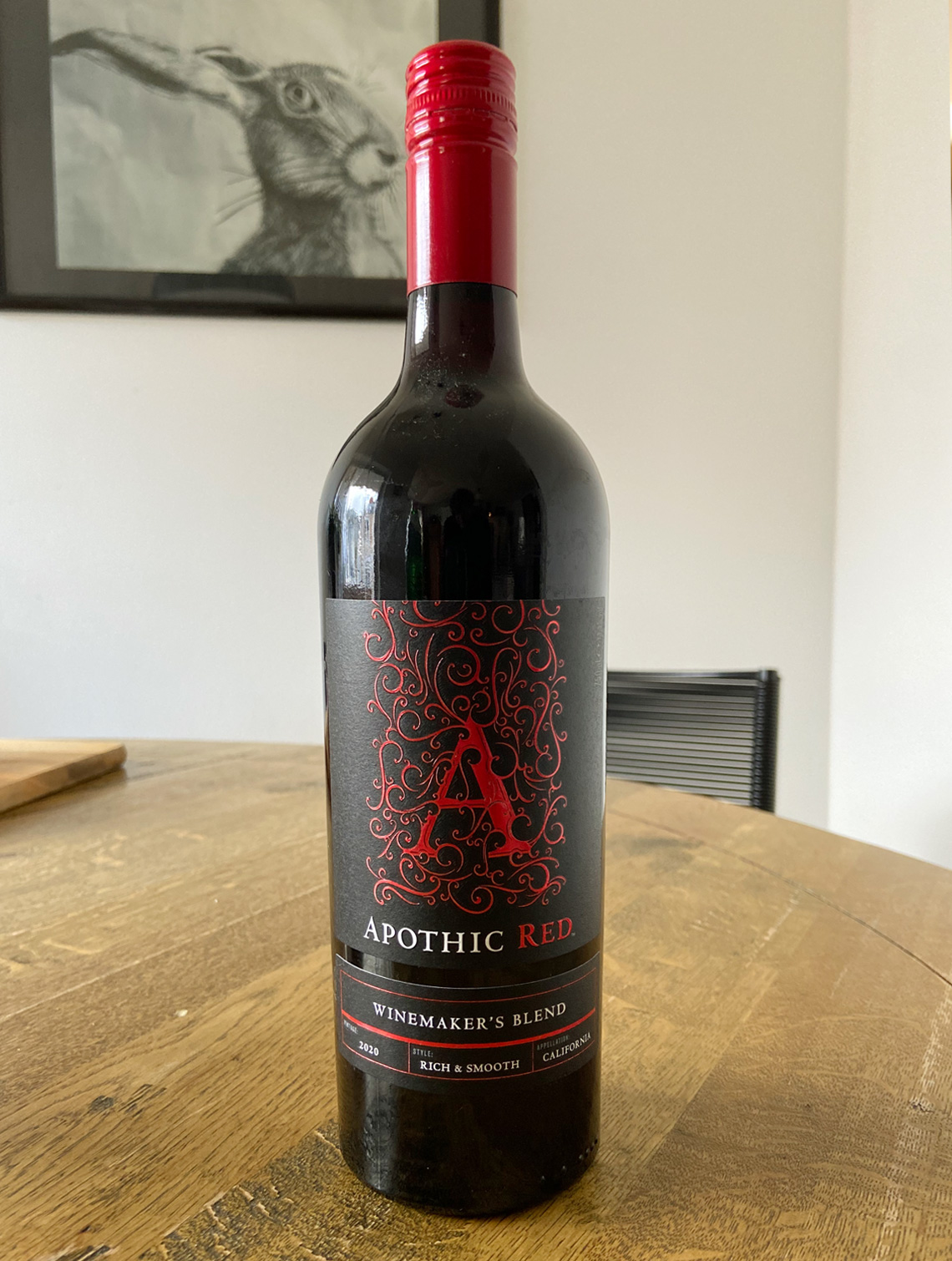Rotwein Aphotic Red aus Kalifornien gekauft im Rewe