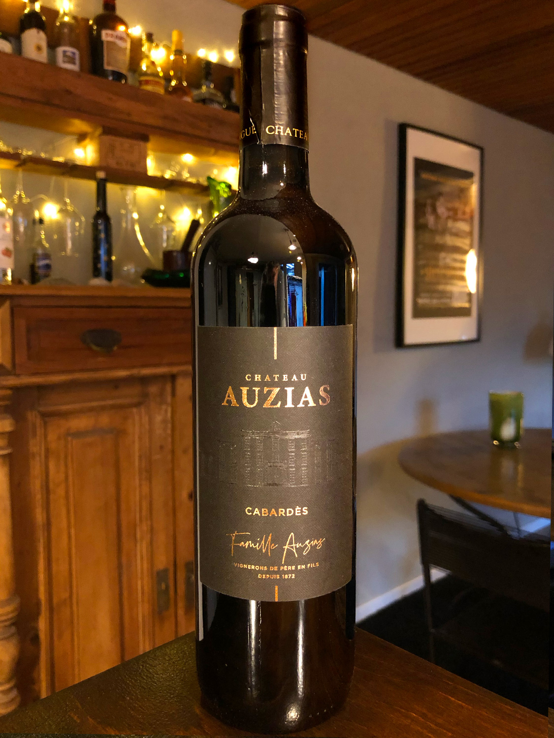 Rotwein Chateau Auzias Paretlongeu aus dem Cabardès im Languedoc