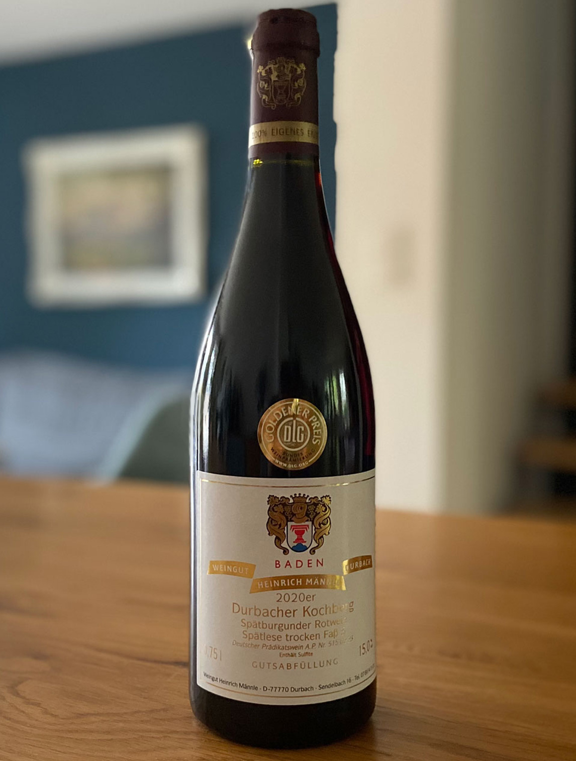 Rotwein Durbacher Kochberg Spätburgunder